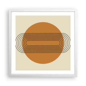 Plakát v bílém rámu - Dokonalý plán - 50x50 cm