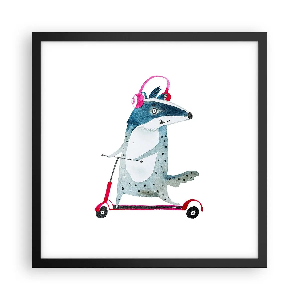 Plakát v černém rámu - Jezevčí radosti - 40x40 cm