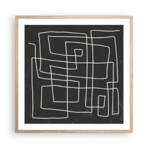 Plakát v rámu světlý dub - Není to tak jednoduché - 60x60 cm