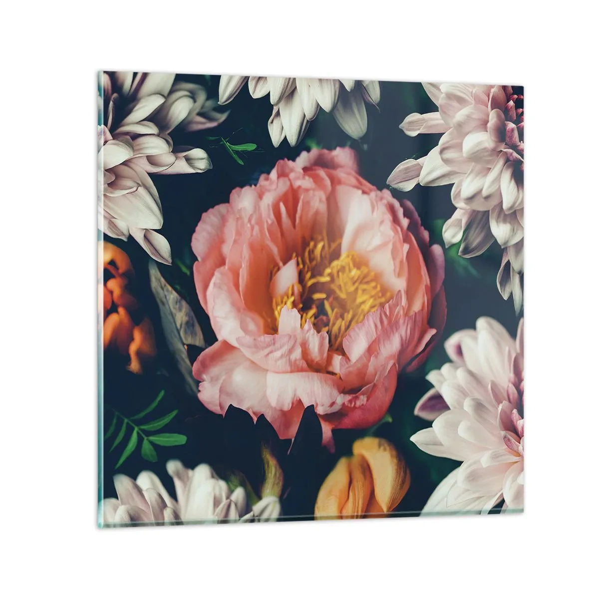 Obraz na skle - S barokním přepychem - 60x60 cm