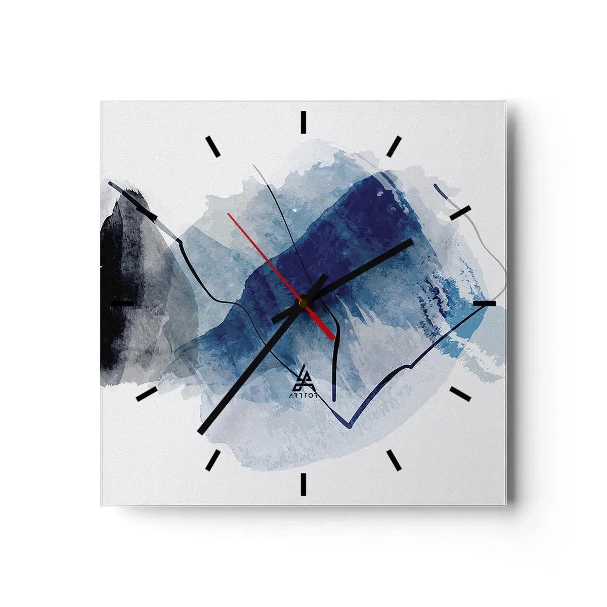 Nástěnné hodiny - Ledová hora - 30x30 cm