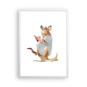 Plakát v bílém rámu - Přečti mi, mami - 50x70 cm