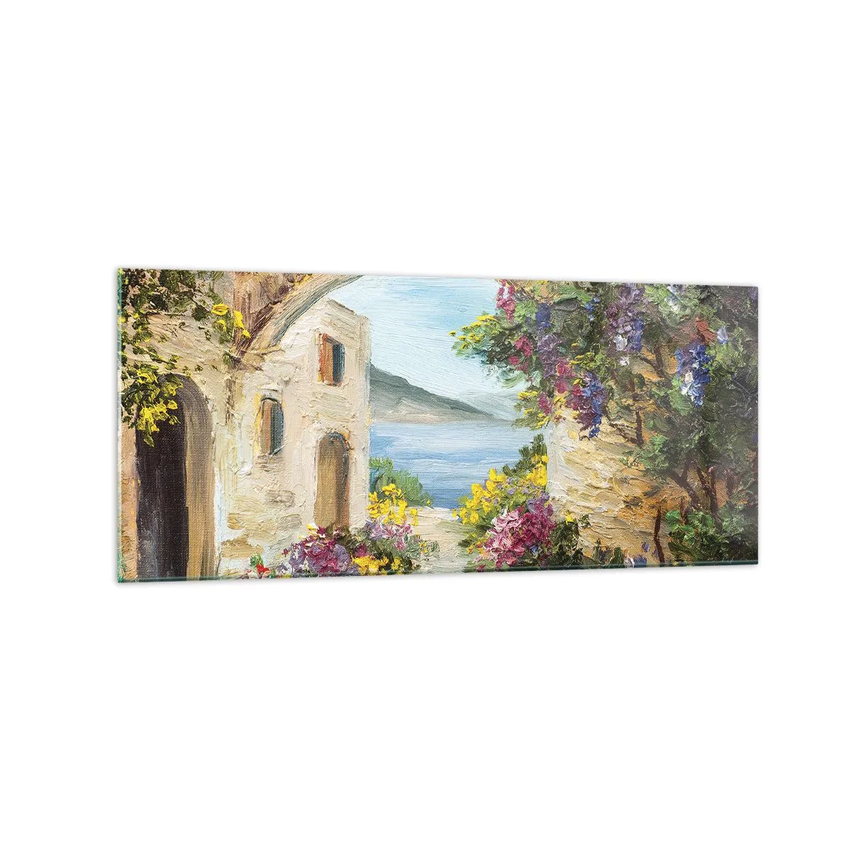 Obraz na skle - Půvab pobřežní krajiny - 120x50 cm