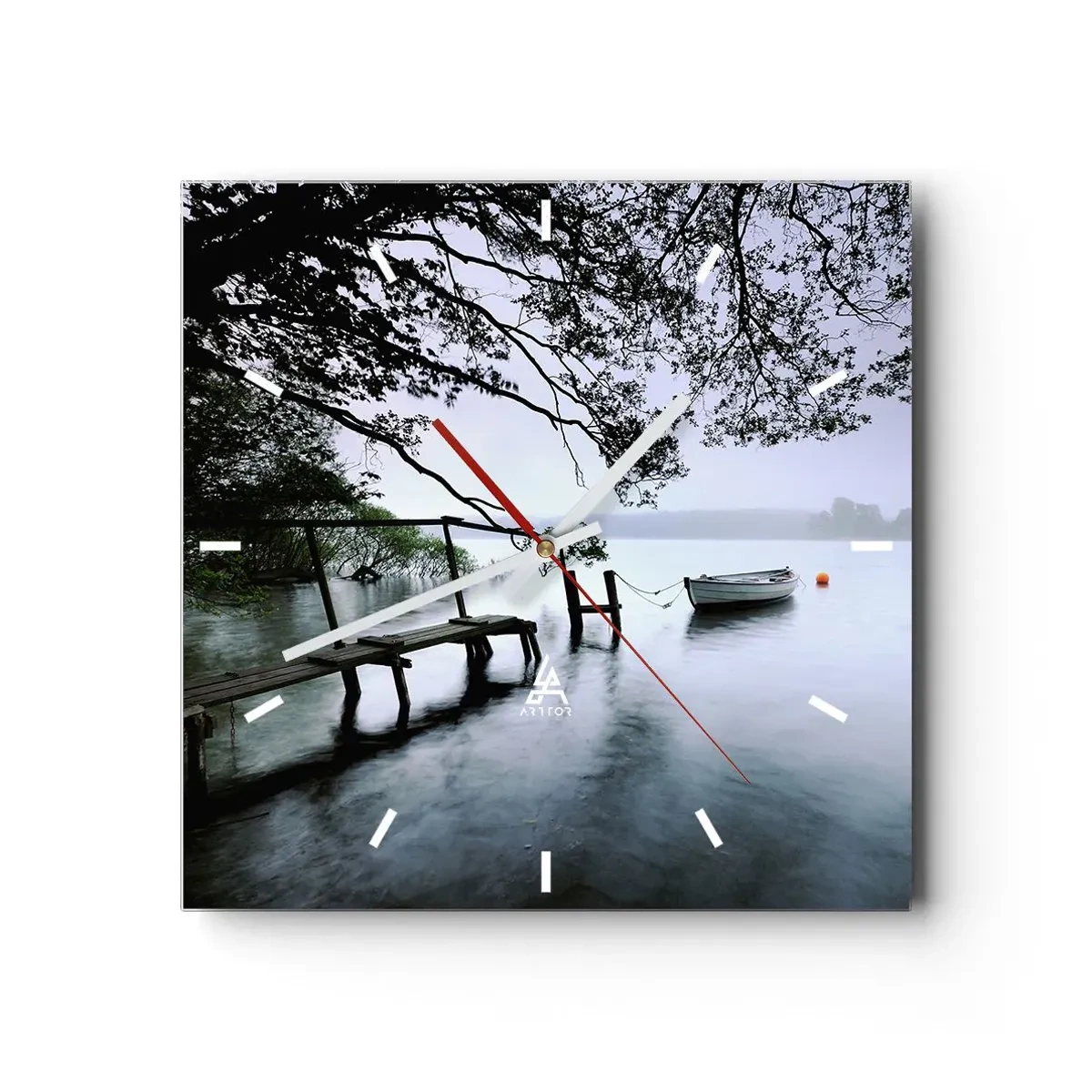 Nástěnné hodiny - Už odpočíváš - 30x30 cm