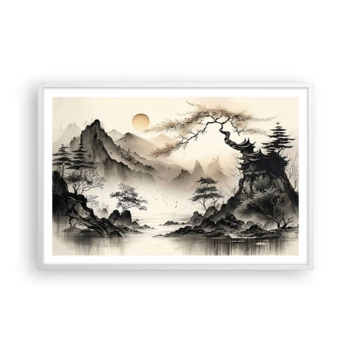 Plakát v bílém rámu - Jedinečné kouzlo orientu - 91x61 cm