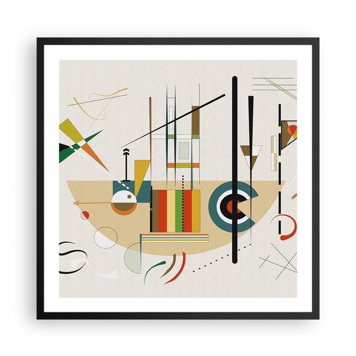 Plakát v černém rámu - A svět se směje - 60x60 cm