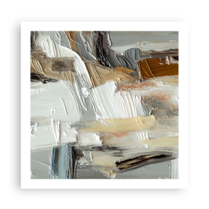 Plakát - Barevné nahromadění - 60x60 cm