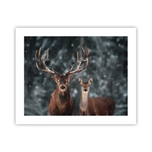 Plakát - Pán lesa se svou ženou - 50x40 cm