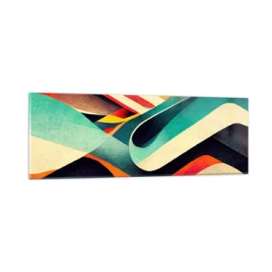 Obraz na skle - Intenzivní kompozice - 90x30 cm