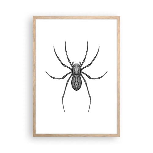 Plakát v rámu světlý dub - Znepokojivá přesnost - 50x70 cm