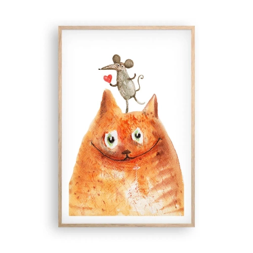 Plakát v rámu světlý dub - Paradoxy lásky - 61x91 cm