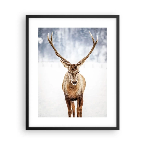 Plakát v černém rámu - Přímo ze sněhové mlhy - 40x50 cm