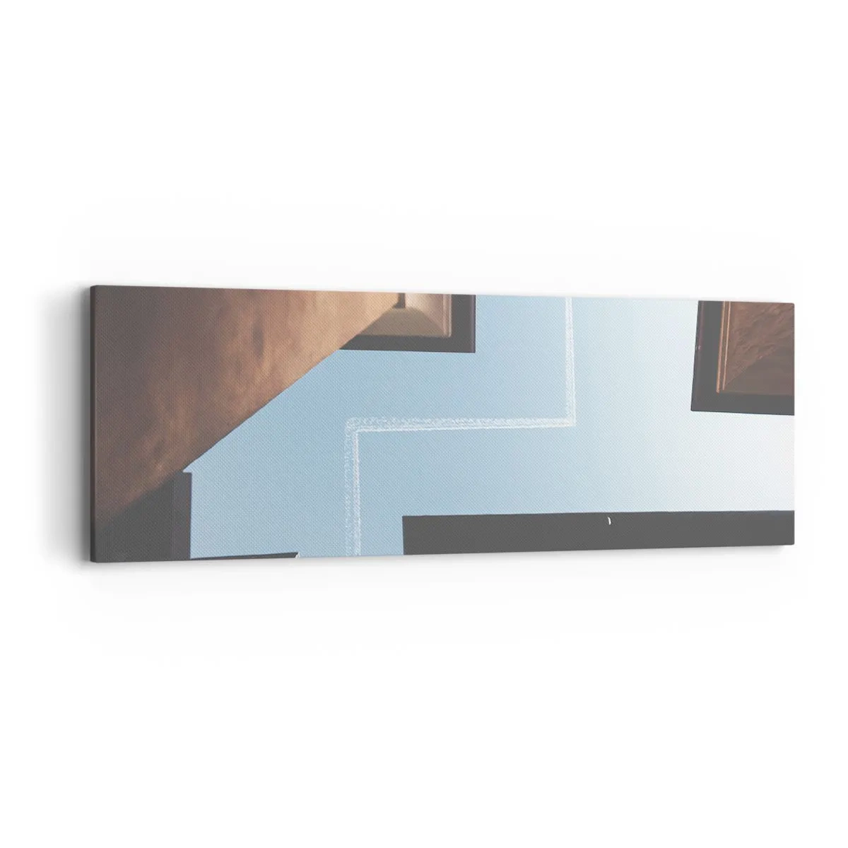 Obraz na plátně - Nad městským labyrintem - 90x30 cm