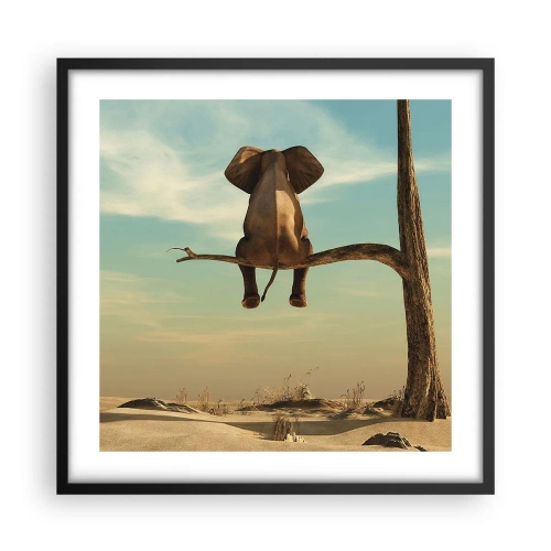 Plakát v černém rámu - Nový úhel pohledu - 50x50 cm