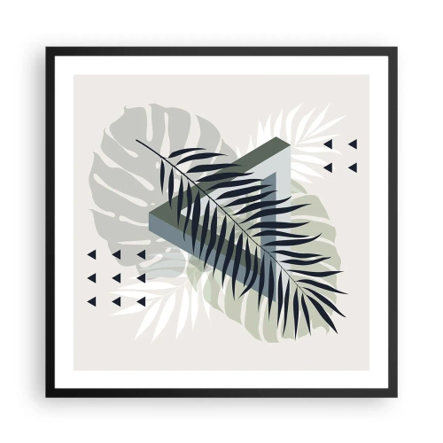 Plakát v černém rámu - Příroda a geometrie – dva řády? - 60x60 cm