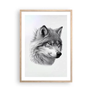 Plakát v rámu světlý dub - Alfa – bezpochybně - 50x70 cm