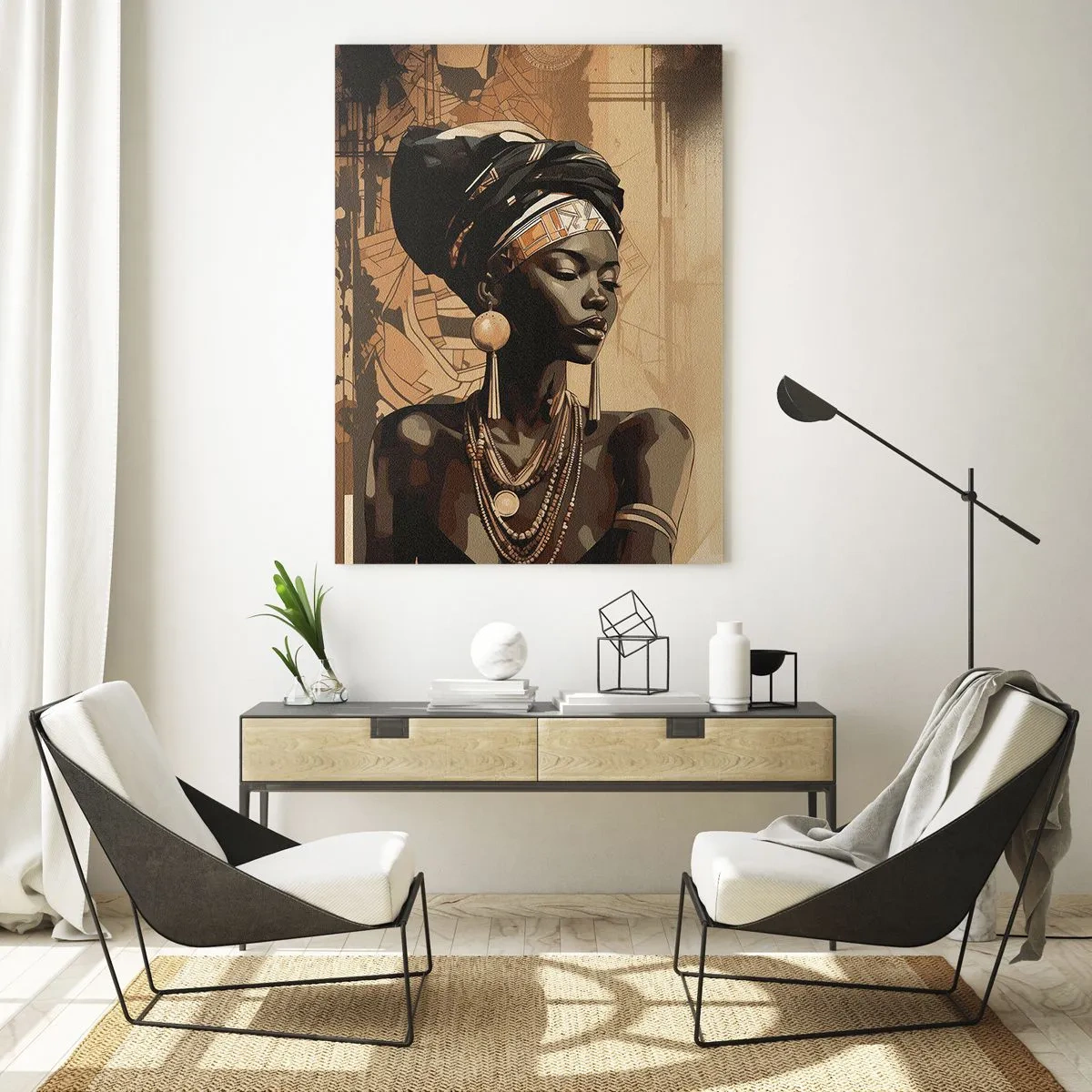 Obraz na skle - Africký majestát - 50x70 cm