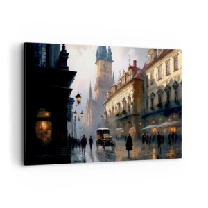 Obraz na plátně - Kouzlo pražského večera - 120x80 cm