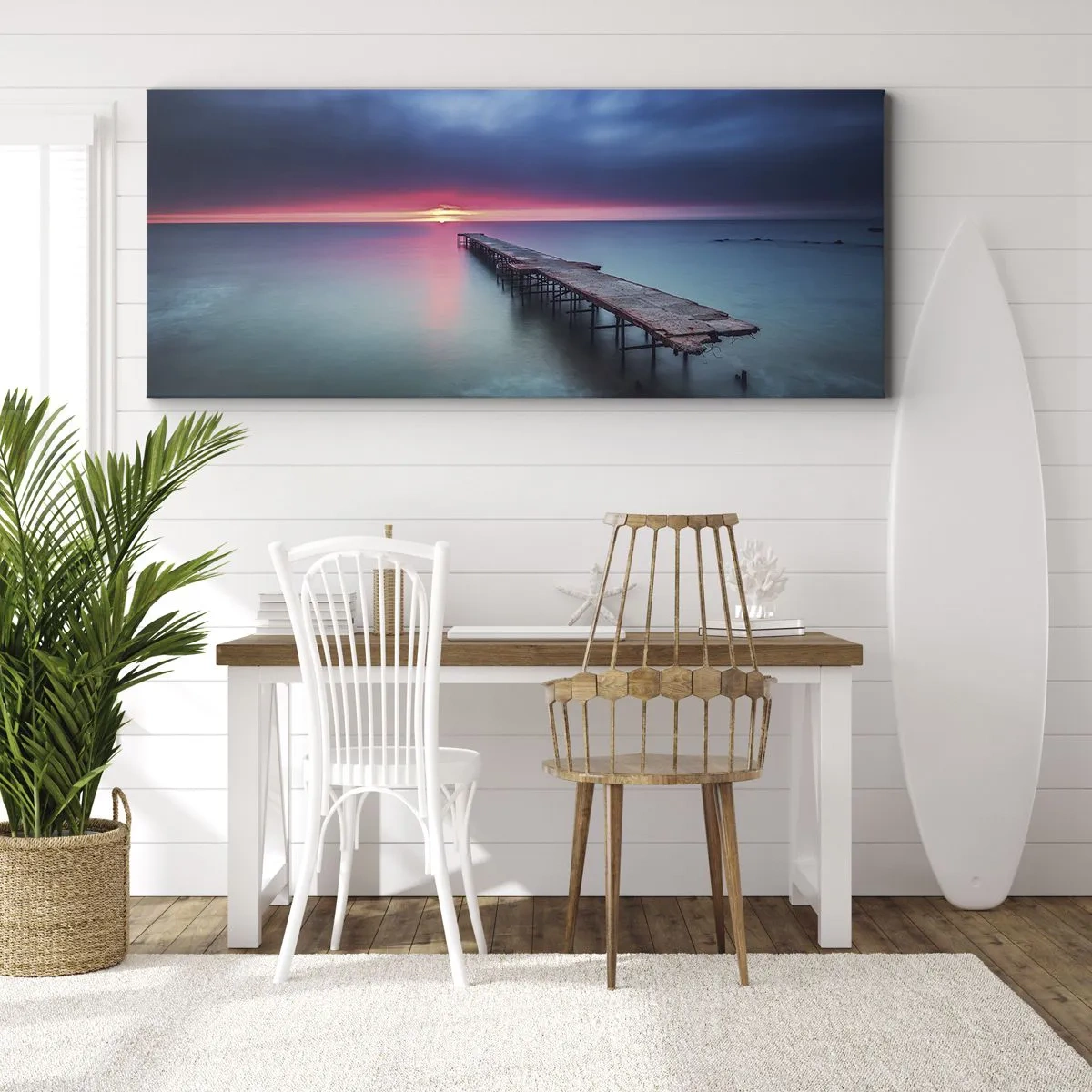 Obraz na plátně - Mezi nebem a zemí - 160x50 cm
