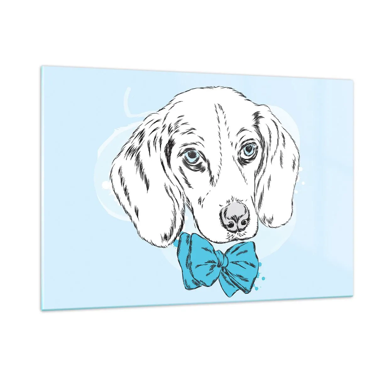 Obraz na skle - Psí elegance - 120x80 cm