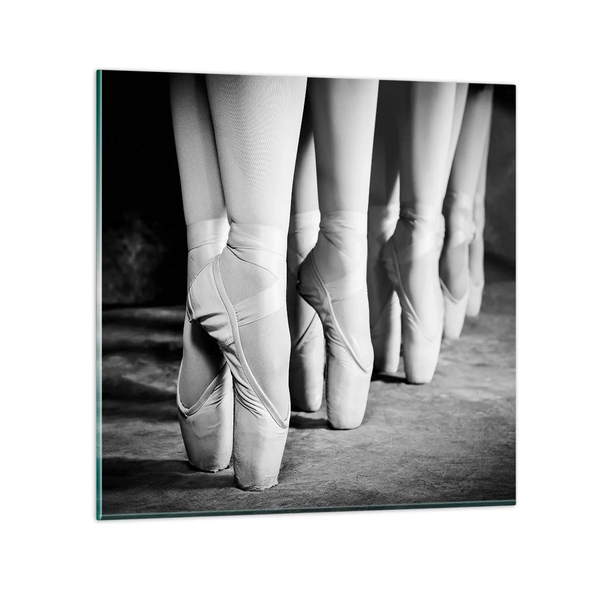 Obraz na skle - Společně, lehce - 60x60 cm