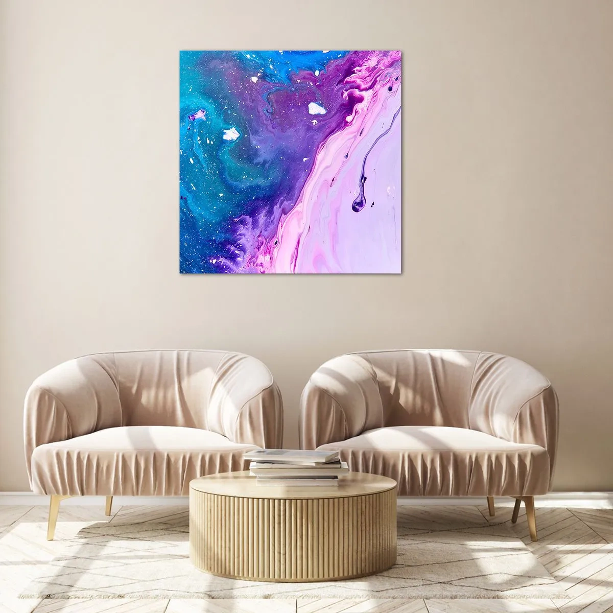 Obraz na skle - Yin a yang - 60x60 cm