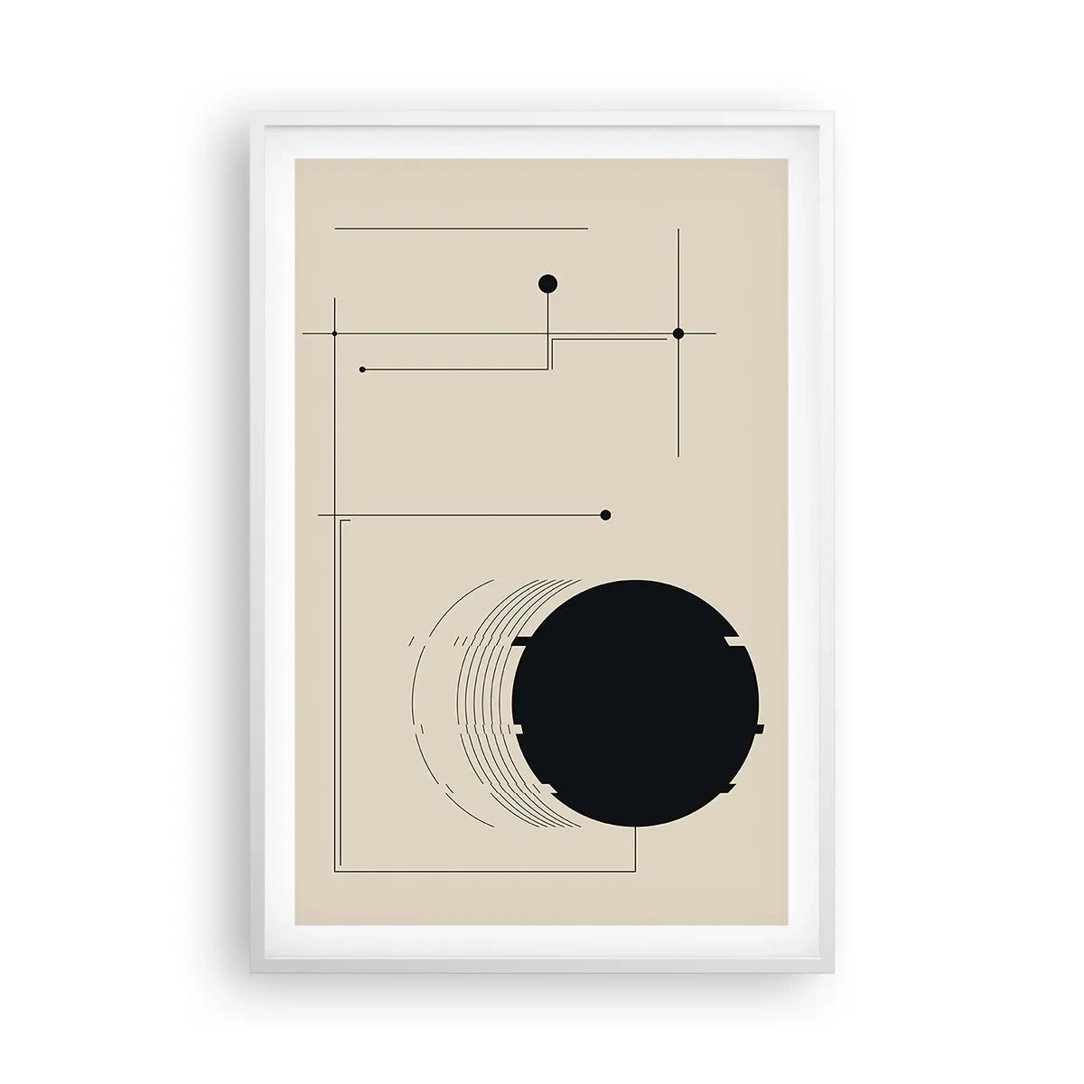 Plakát v bílém rámu - Pružná a dynamická kompozice - 61x91 cm
