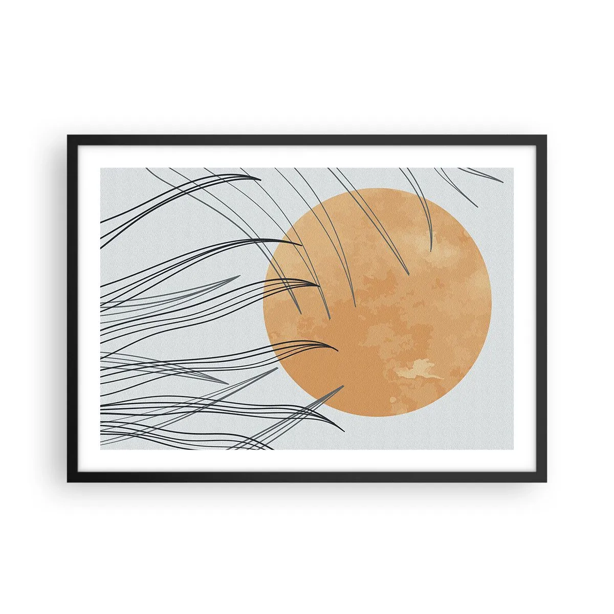 Plakát v černém rámu - Vždy ke slunci - 70x50 cm