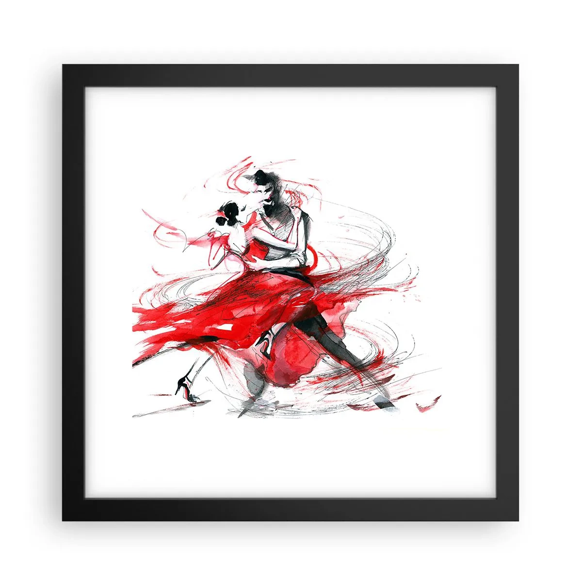 Plakát v černém rámu - Tango - rytmus náruživostí - 30x30 cm