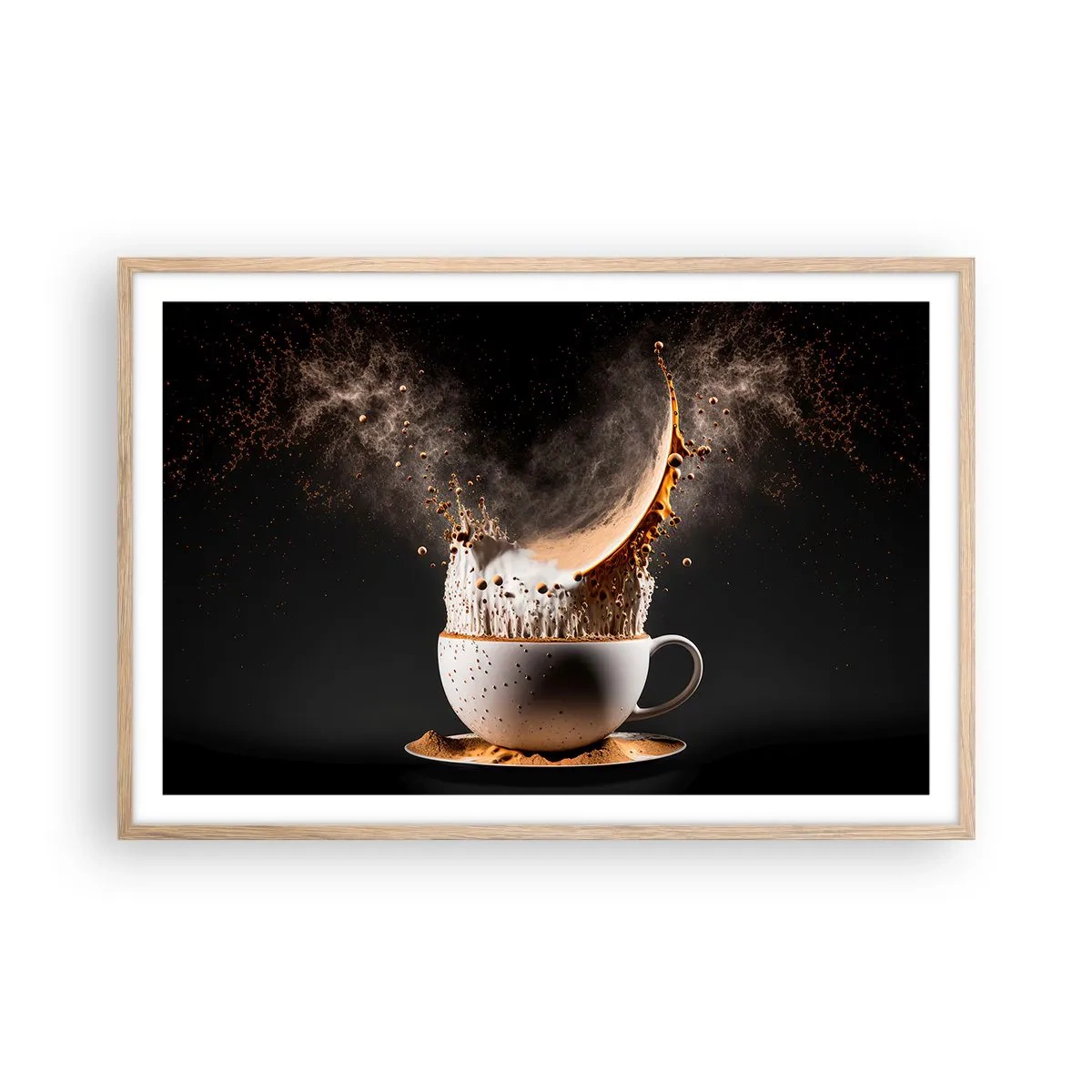 Plakát v rámu světlý dub - Exploze chuti - 91x61 cm