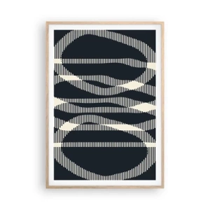 Plakát v rámu světlý dub - Pokus o prolomení temnoty - 70x100 cm