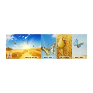 Vzor Fototapety Premium Canvas - Jak nemilovat léto? - Krajina, Motýli, Příroda - 100x30 cm