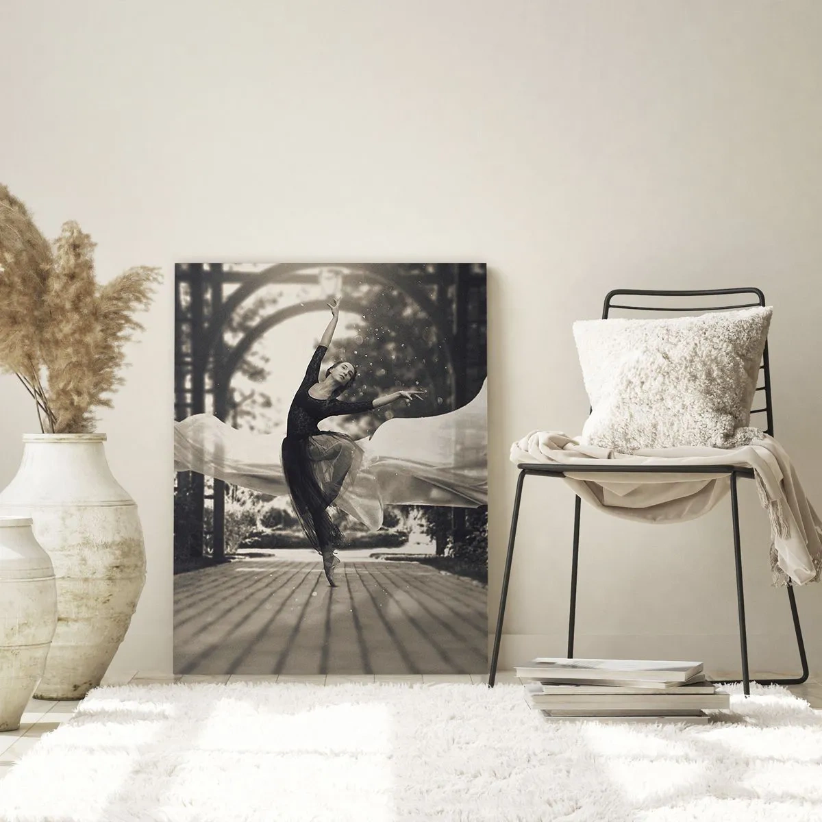 Obraz na skle - Tanec ducha zahrady - 70x100 cm