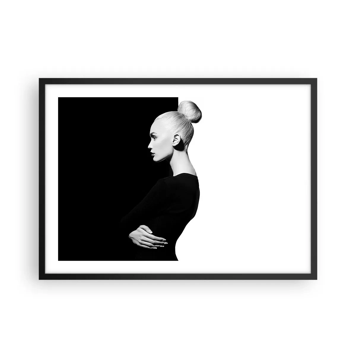 Plakát v černém rámu - Prostě žena - 70x50 cm