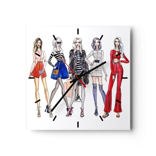 Nástěnné hodiny - Every week Fashion Week - 30x30 cm