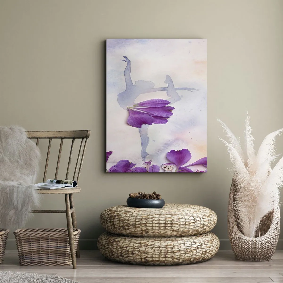 Obraz na plátně - Jemná jako květina - 50x70 cm