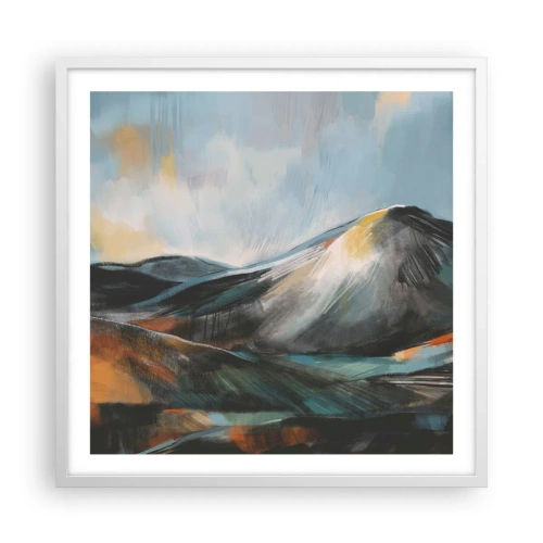 Plakát v bílém rámu - Syrové i krásné - 60x60 cm