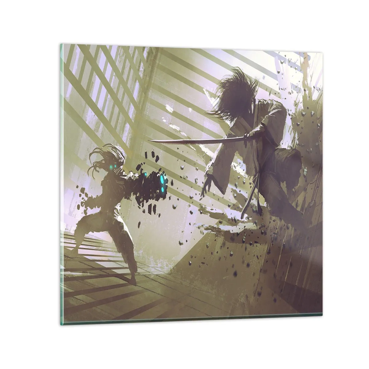 Obraz na skle - I ty můžeš být samurajem - 60x60 cm