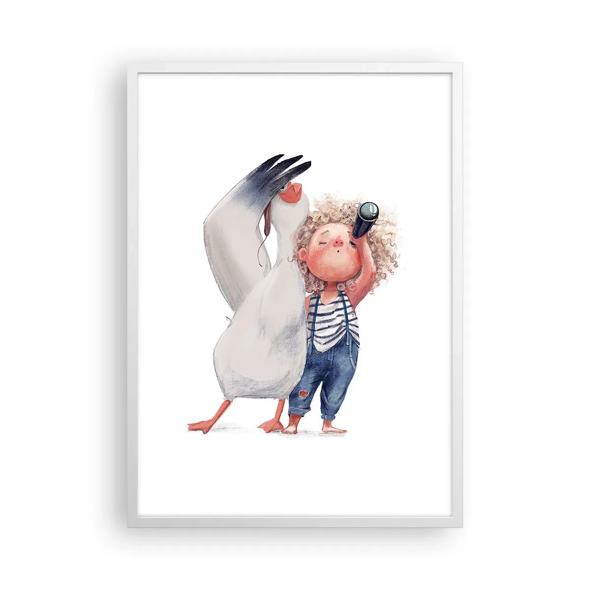 Plakát v bílém rámu - Plán na skvělou cestu - 50x70 cm