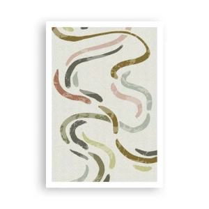 Plakát - Radostný tanec abstrakce - 70x100 cm