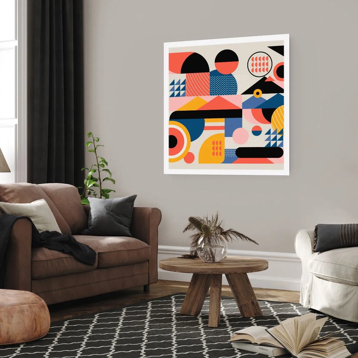 Plakát - Kompozice: pojďme si hrát - 60x60 cm