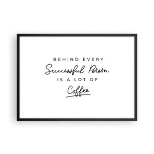 Plakát v černém rámu - Tajemství úspěchu - 70x50 cm