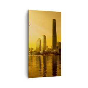 Obraz na plátně - Zlaté město - 65x120 cm