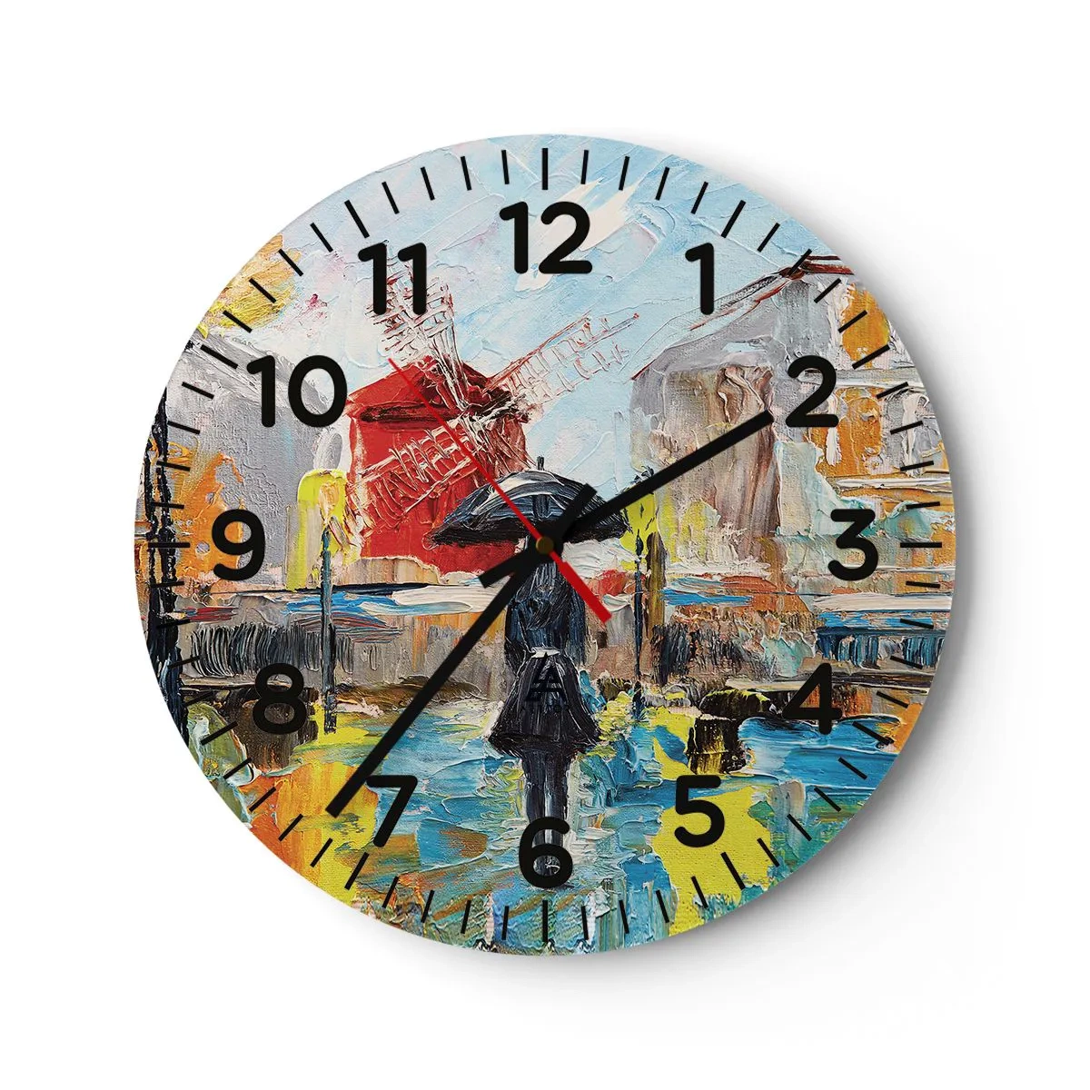 Nástěnné hodiny - Pařížské legendy - 40x40 cm