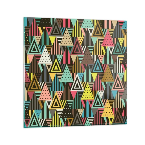 Obraz na skle - V rytmu na tři - 40x40 cm