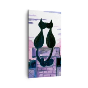 Obraz na plátně - Rendez-vous pod měsíčkem - 65x120 cm