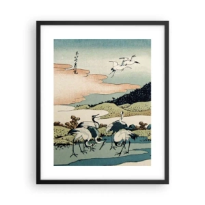 Plakát v černém rámu - V japonském duchu - 40x50 cm