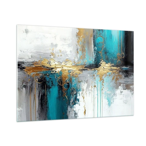Obraz na skle - Všechno plyne - 100x70 cm