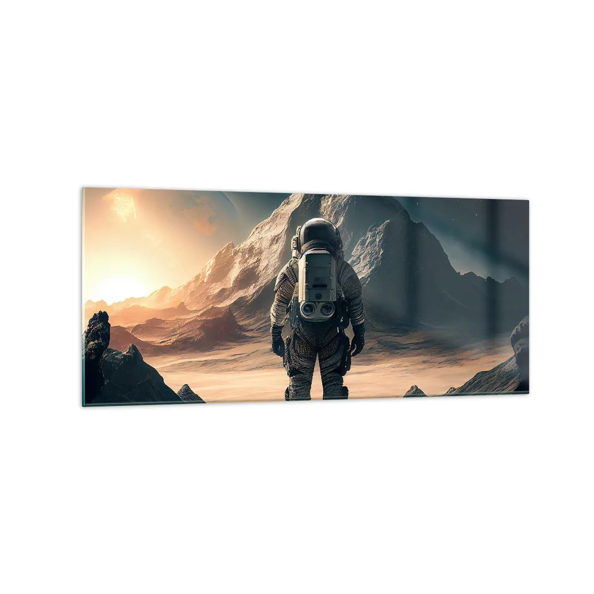 Obraz na skle - Nová výzva - 120x50 cm