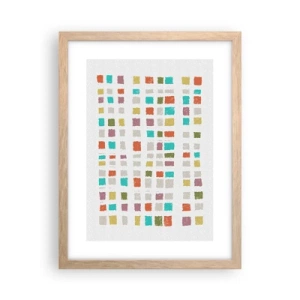 Plakát v rámu světlý dub - Neznámá hra - 30x40 cm